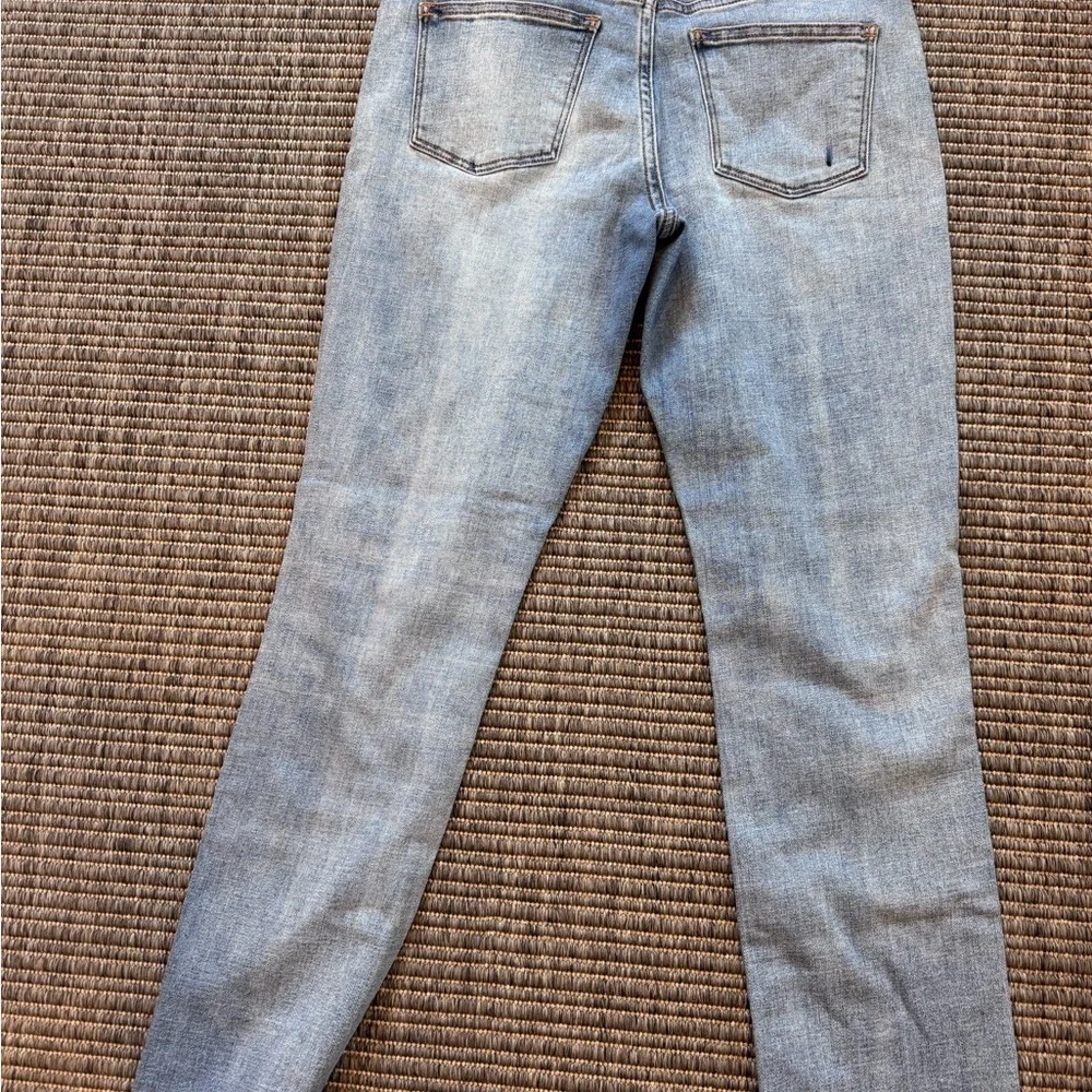 J. Crew Light Blue Distressed Skinny Jeans - Picture 2 of 4